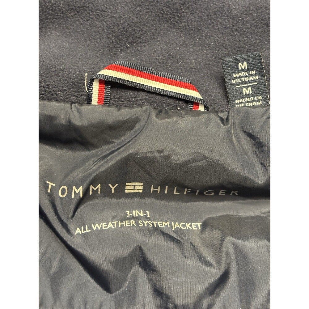 NWOT Tommy Hilfiger 3-In-1 All Weather Quilted Jacket Sz M Dark Blue - Picture 2 of 7